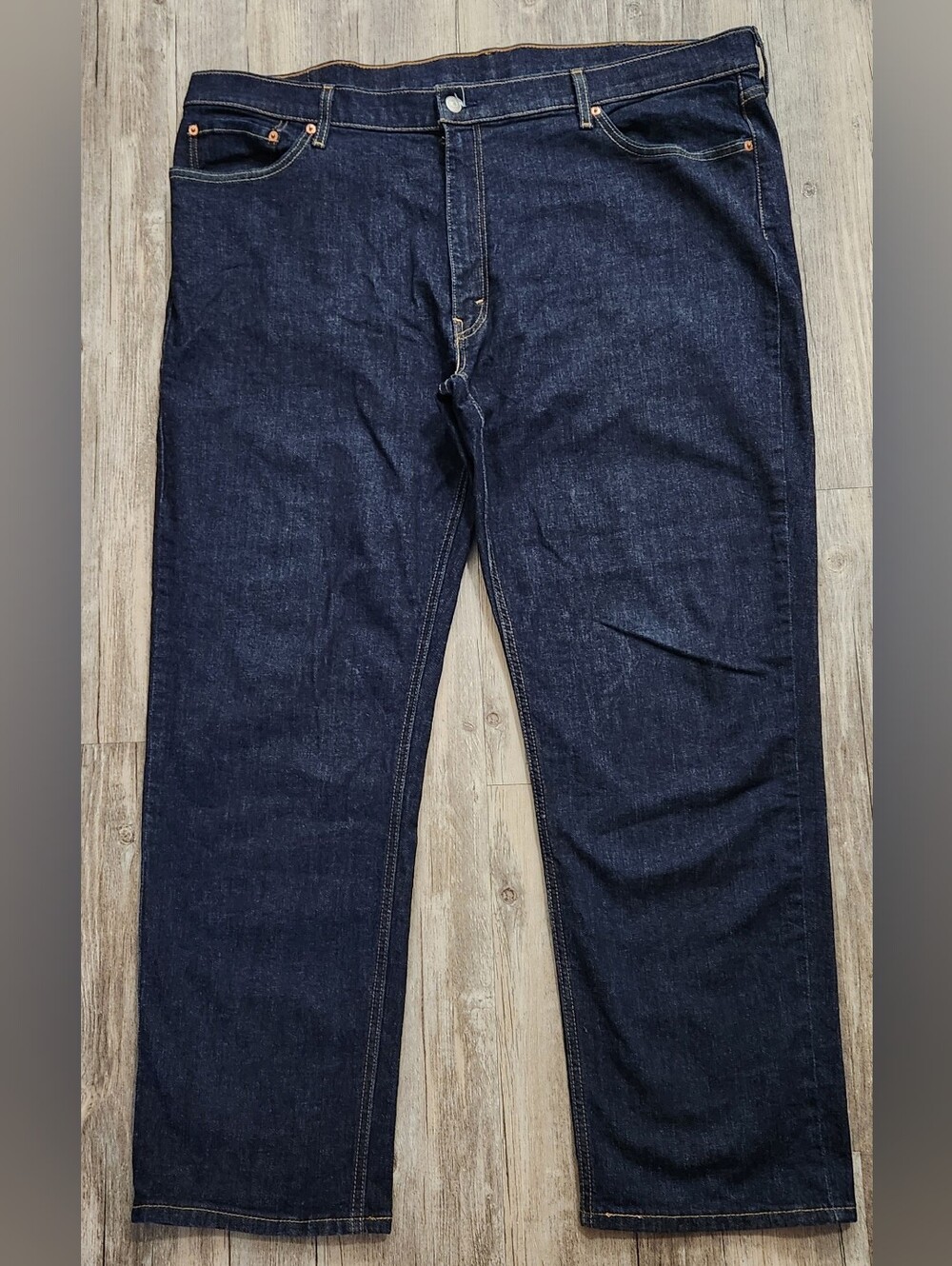 Levi's 541 Athletic Taper Men's Jeans Blue Stretch 44x32 (44x31 fit) dark Denim